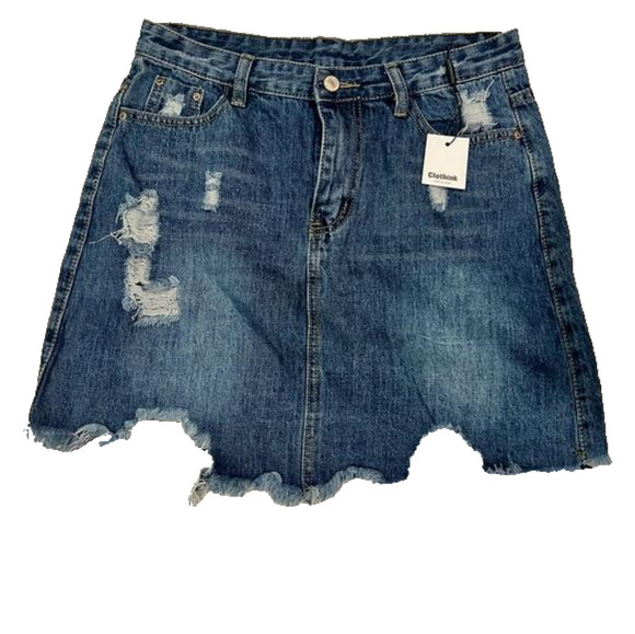 clothink Dresses & Skirts - CLOTHINK mini Jean skirt